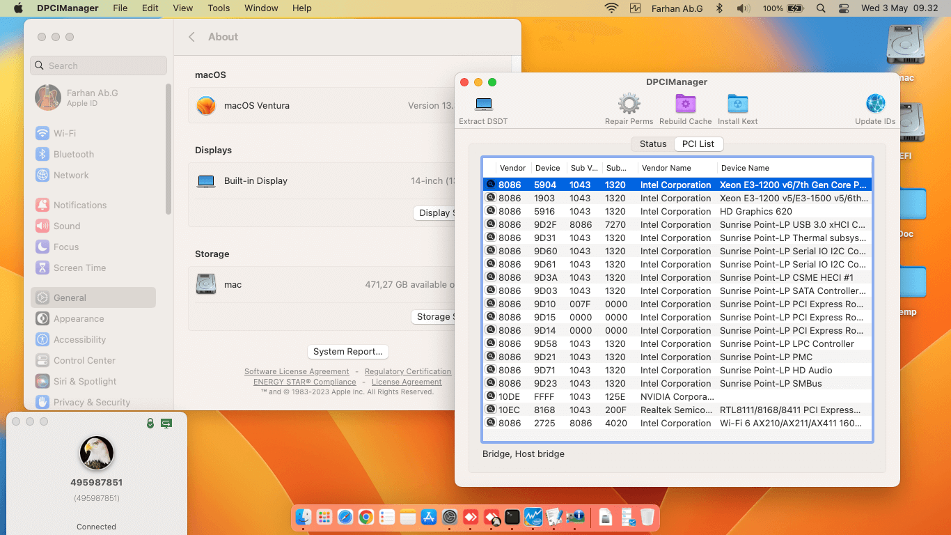 Asus A456UR GA090D 7th [KabyLake   Intel HD 620 + I2C]   OpenCore 2
